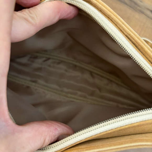 Guerlain Suede Velvet Tan Handbag Shoulder Bag Women’s - Picture 7 of 8